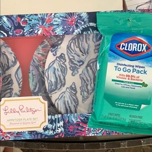 Lilly Pulitzer App. PlateS  Gypsea Girl FREE GIFT